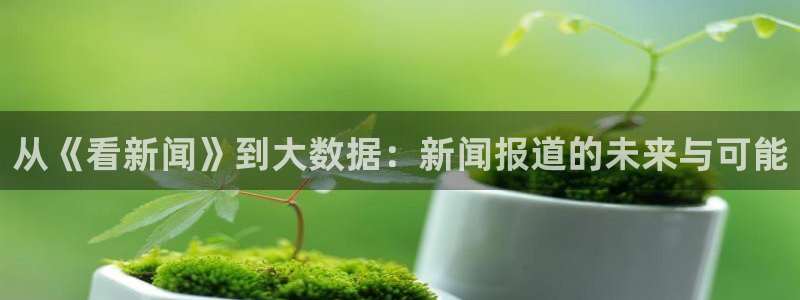 从《看新闻》到大数据：新闻报道的未来与可能
