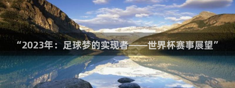 “2023年：足球梦的实现者——世界杯赛事展望”