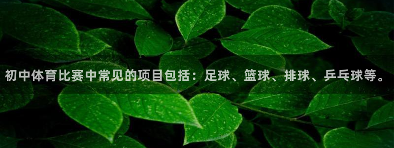 初中体育比赛中常见的项目包括：足球、篮球、排球、乒乓球等。
