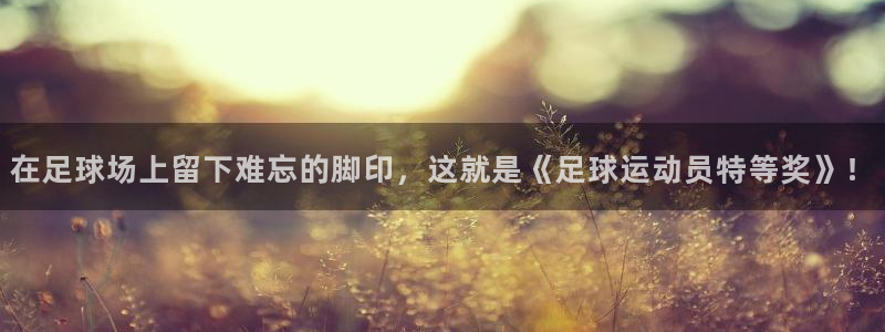 在足球场上留下难忘的脚印，这就是《足球运动员特等奖》！